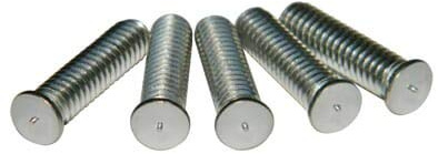 1/4-20 x 1 1/2 CD Welding Studs, Flanged Capacitor Discharge Stud Welder Screws, Stainless Steel 18-8, Pack of 100
