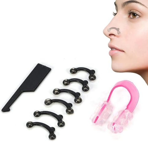 Pince Nez, Pince-Nez en Silicone pour Façonner le Nez, Outils de Levage de Beauté pour Femmes, Levage du Nez - Poids Léger et Nouvelle Mode