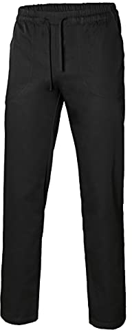 Velilla 403006; Pantalón de popelín con cintas; color negro; talla M
