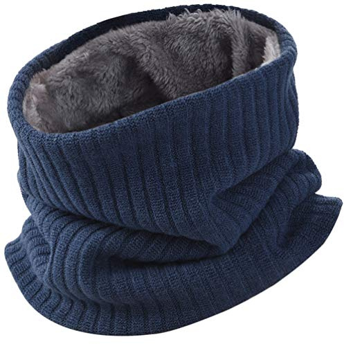 Herren Loop Winterschal Warme Gesichtsmaske - Verdickte Fleece Futter Winterkreisschal Schlauchschal Unisex Lässiger Nackenwärmer für Outdoor Motorrad Fahrrad Indoor Aktivitäten Winddichte Herre Schal