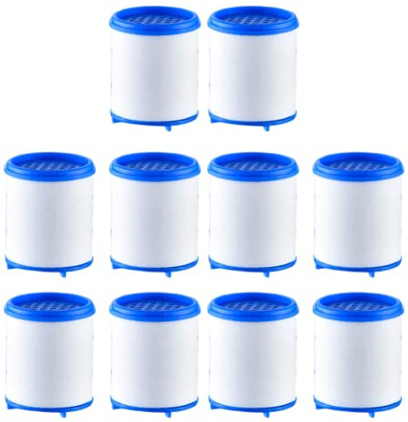 RANRAO 10PCS Tap Water Filter, Faucet Purifier Water Purifier Kit, Faucet Water Purifier Filter Element Shower PP Cotton Filter Element for Water Purification System