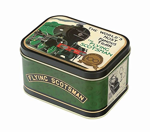 Elite Gift Boxes Flying Scotsman Train Small Deep Rectangular Tin 105 x 78 x 42 mm