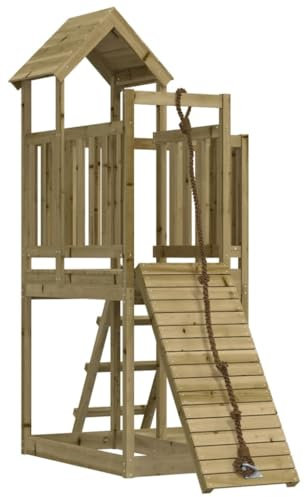 vidaXL Casetta con Arrampicata in Legno di Pino Impregnato