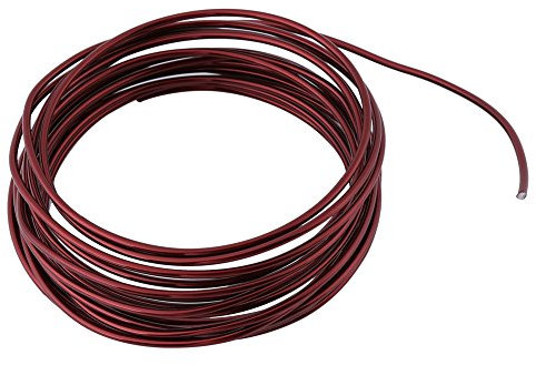 Smycketråd, 5 Meter/rulle 2 Mm Färgglad Rund Oxiderande Aluminiumtråd Gör-det-själv-tillbehör För Hantverkstillverkning(brons)