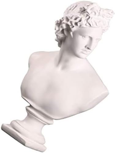 Statua Greca Testa Famosa Scultura Scultura Romana Figurina Busto In Resina Statua Mitologia Greca Figurine Ritratti In Gesso Schizzo Disegno Artigianato Decorativo Decorazioni Per La Casa,Bianco,