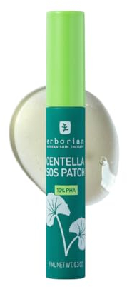 Erborian - Centella SOS Patch - Gel mit Pickel-Patch-Effekt - Transparente Gesichtspflege gegen Hautunreinheiten - gezielte Wirkung 24h - 9 ml - Koreanische Kosmetik