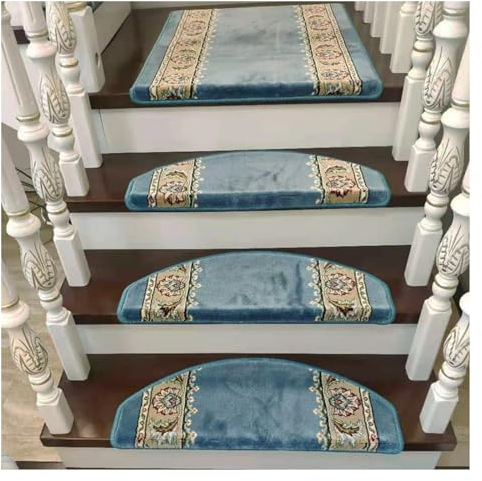 Treppenteppich Stufenmatten Innen Teppich Treppenstufen,Treppenteppich Selbstklebend Treppenstufen Matten Anti-Rutsch,Treppenstufenauflage Weich Treppen-Teppich-Tritte Rutschschutz für Holzstufen ( Co