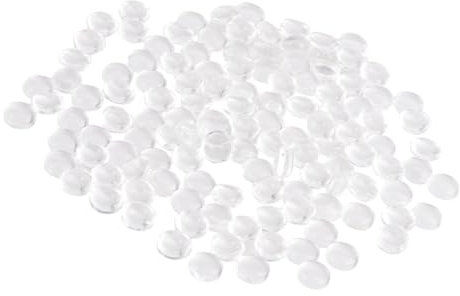 STOBOK 1 200 Stück handgemachte Aufkleber halbrunde Cabochons Edelstein Kieselperle für Aquarien Füllung Ornament Vase Schmuckaufnäher Flecken Glas Dekorationen Ohrringe