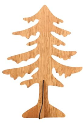 Ciieeo Christbaumschmuck Mini-Desktop-Kreuz-Weihnachtsbaum Weihnachten Herzstück Tischdekoration Baumausschnitt Für Tisch Weihnachtsschmuck Miniatur Hölzern Kleiner Weihnachtsbaum Groß