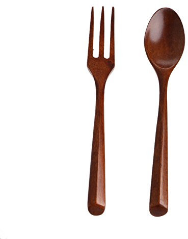 Juego de cuchara de madera para cena, tenedor, cubiertos de madera, ensalada, utensilios de cocina, vajilla, soporte para cucharas, soporte de cuchara de acero inoxidable para estufa, cuchara