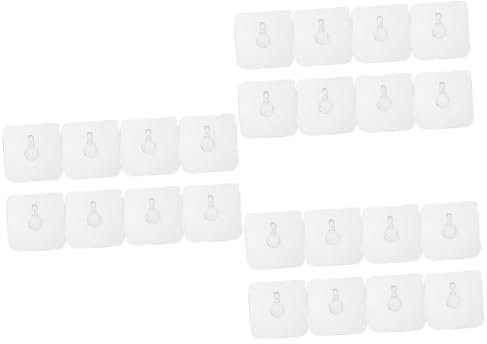 KONTONTY 3sets Plastic Material Picture Hangers Wall Hooks for Photo Frames Sturdy 8pcs*3
