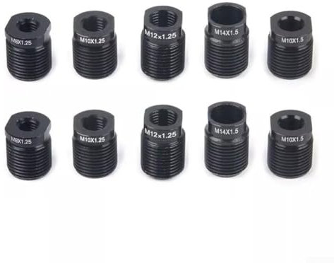 10-Piece Shift Lever Adapter, Gear Knob, Nut Plug, Car Shift Knob Thread Adapter Set, for Car Shift Knob Adapter