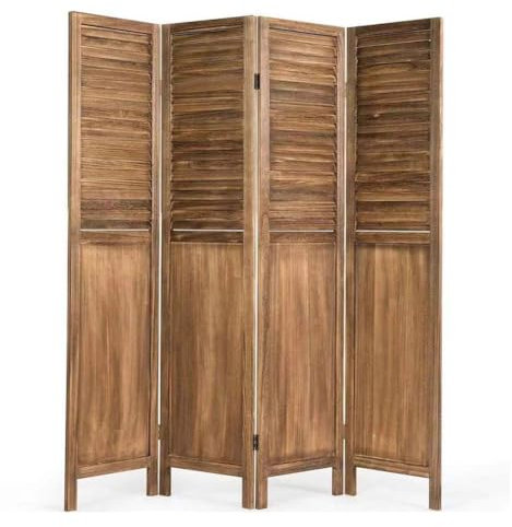 Artiz 4 Separadores De Sala De Paneles, Pantalla De Privacidad Plegable Tabiques Independientes Pantalla Decorativa De Madera Adecuado para Dormitorios, Restaurantes, Oficinas, Estudios