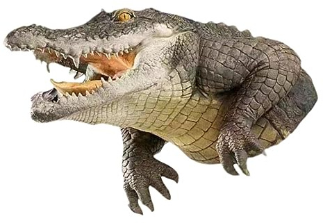 FONDOTIN Realistic Head Ornament Pond Animal Floats for Pool Patio Aquarium Dec