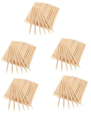 SHINEOFI 5 Sätze Kratzbilder Bastelbedarf Kratzpapier-kit Kratzpapier-handwerksbedarf Holzstift Jumbo-bastelstöcke Kratzen Kunst Kratzpapierstab Kratzpapierstift Bambus 150 Stück * 5
