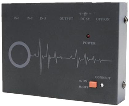 OSPSHPG Anti-Shock-Rückkopplungsunterdrücker, Digitaler Audio-Prozessor Mit 6,5-Audio-Kabel, Einfach Zu Bedienen, Mikrofon-Schalter, Geeignet Für KTV-Show-Bühne-Sitzungen