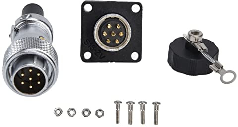 Lmrysalque 400V WS16 Conector de Enchufe de aviación Rendimiento eléctrico Estable Conector de alimentación Impermeable