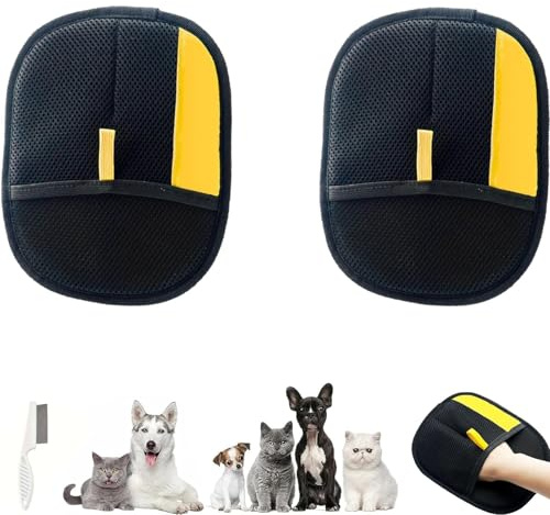 MIKTYUY Skimys Guanto Peli,Rimuove i Peli Morti per Cani e Gatti Morbido L’Animale Aiuta a Ridurre la Caduta in Casa (1 PCS)