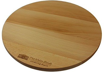 El Plato Giratorio de la Cocina de la casa Blanca Lazy Susan Beech Wood