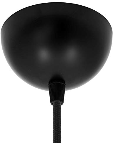 Rosone Semi-Sferico in Metallo Diametro 100mm 1 Foro Centrale (NERO)