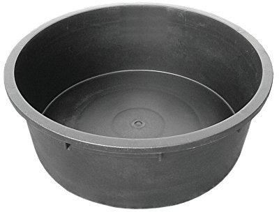 Red Gorilla Tubtrug Heavy Duty Round Black Rigid Tub Extra Large Strong Plastic Animal Fowl Water Trough Aquatic Plants Pond Liner or Building Site 275 litre 112cm x 34cm