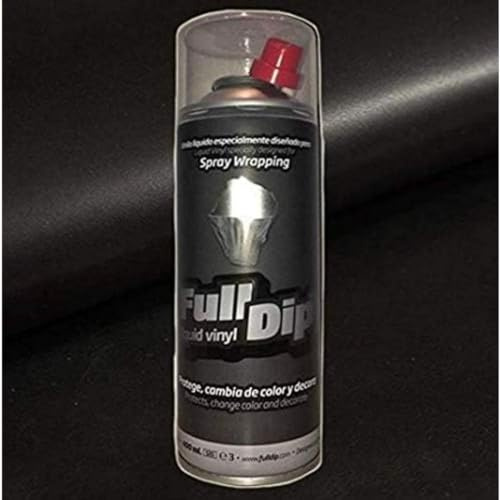 AutoFullCar - Vinilo LÍQUIDO Full Dip Negro Brillo - Formato Spray 400ml Unidad