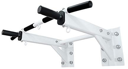 Klimmzugstangen HUAHUA Ziehvorrichtung Wand Wand horizontal bar Haupt innen Doppel Polring Zugseil Auslegerband Powerband Fitnessgeräte (Color : White)