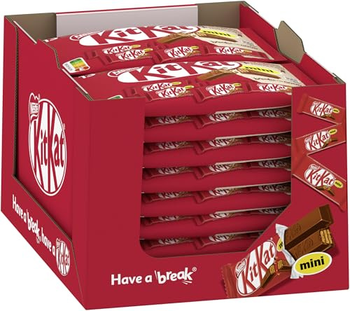 Nestlé KitKat Mini Schokoriegel, Knusper-Riegel mit Milchschokolade & knuspriger Waffel, 18er Pack (18 x 217g)