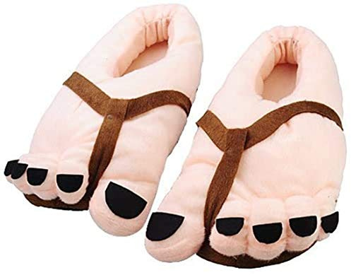 Xkong Big Toe - Pantoufles au motif de dessin animé - Chaudes et douces - Pour homme et femme