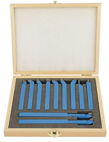 Hartmetall Drehstahl Satz, 12 x 12 mm Hartmetall-Drehmeißel, 11 Stück Drehmaschinenwerkzeuge, Fräsen Schneidwerkzeug Set