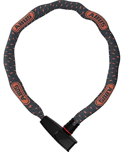ABUS Lucchetto a catena Catena 6806K - Lucchetto per bicicletta leggero in acciaio temprato con tubo in tessuto alla moda - Catena quadrata con livello di sicurezza 6