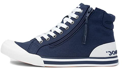 Rocket Dog Womens Jazzin Hi Sneaker, Navy, 7 UK