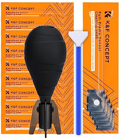 Minadax KF Full Format Sensor Reinigung 24mm 10 Swabs + Blasebalg mit Filter