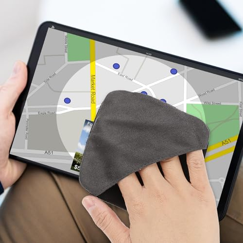 Jeffdad Bildschirm Mikrofasertücher, Einfach zu verwenden Klein Auto Mikrofaser Reinigungstücher Brillenputztuch Soft Pflegetuch für Car Screen Brillen Bildschirme Tabletten Gläser(Quadrat 10*10 cm)