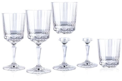 CONNECTWARE Copa de vino reutilizable de líneas finas de 10 onzas, tallo desmontable, copa de cóctel y vaso de whisky.