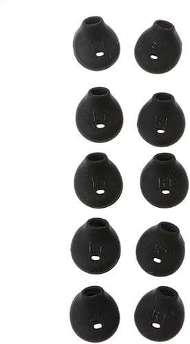 10Pcs Black Soft Silicone Ear Pads Eartips, Compatible for WI-SP500, for Samsung S7 S6 Edge 9200 Level U in-Ear Headphones Earphone Earpads and Accessories,Headphones,Headphone Earpads