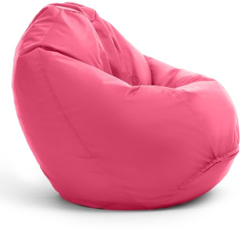 Bruni barnsittsäck Classico S i rosa – innerväska, avtagbart överdrag, livsmedelssäkra EPS-pärlor som bean-bag-fyllning, från Tyskland