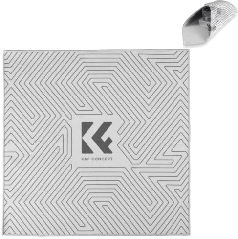 K&F CONCEPT Paño Protector de Lentes, Bolsa Protectora Antirayas, Antipolvo, Magic Strong Wrapper para Cámara, Lentes, Organizador de Accesorios 45 * 45cm