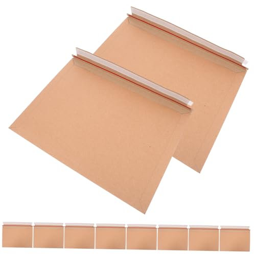 OFFSCH 30st Selbstverschließende Dokumententasche Briefumschläge Bürodokumente Umschläge Selbstklebend Verpackungsmaterial Für Kleine Unternehmen Einladungsumschläge Khaki Papier