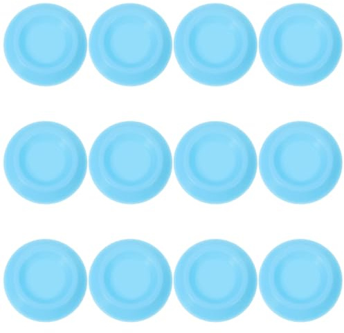 Mipcase 12 Ciotole per Mangiatoia per Scarafaggi in Plastica Resistente, Ciotole Rotonde Compatte per Terrario, Alimentazione Efficiente per Rettili, Grilli e Piccoli Insetti