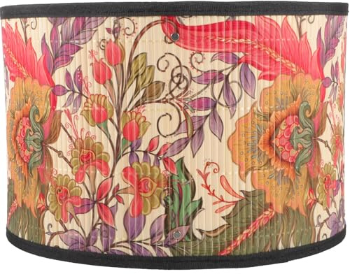 ELEOUTI Paralume Struttura Stabile e Design Creativo in in con Motivo Floreale per Adatto per Lampade Attacco E27, per Soggiorno e Camera da Letto