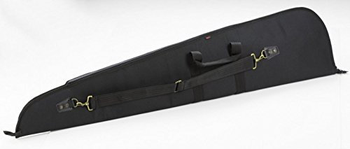 AKAH Büchsenfutteral schwarz mit Fleece-Futter Gewehrtasche 128cm mit Seitentasche