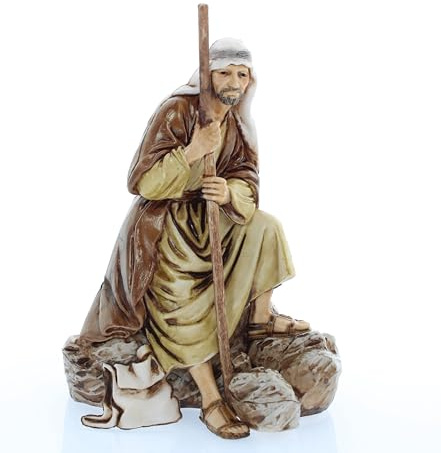 Moranduzzo Wächter für Krippe 13 cm Maßstab 1:15 - Unzerstörbare Krippenfiguren - Stil 700', Handbemalt, Offizielles Produkt, Hergestellt in Italien, Bildhauer M. Landi