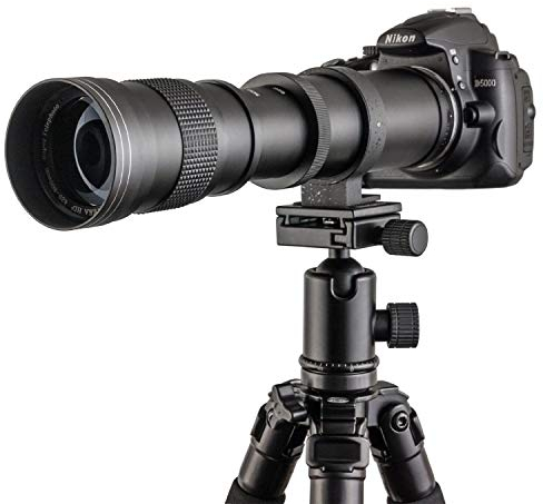 FOTGA 420-800mm f/8.3-16 Super Tele Zoom Teleobjektiv Vario-Objektiv Lens für Sony E Mount Kamera A6000 A6300 A6500 A7 A7S A7R II III A9 Mirrorless Kamera, Manuelle Fokussierung