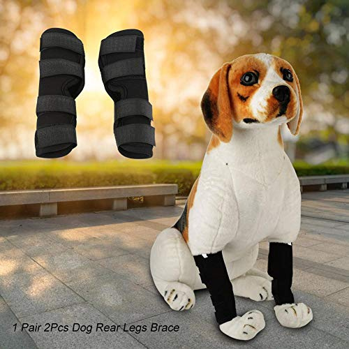 Smandy Kniebandage für Hunde, 1 Paar Sprunggelenk Schutz Bandage Gelenkbandage Stützbandage für Schützt Wunden und Hilft bei Gelenkentzündung und Arthritis (S)