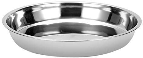 UPKOCH Edelstahl Grillschale 30cm Grillkorb Gemüse Grillplatte Grill Tropfschale Fettschale Runde Lebensmittel Platte für Küche Fleisch & Fisch auf dem Backofen Ofen Gasgrill BBQ Zubehör (Silber)