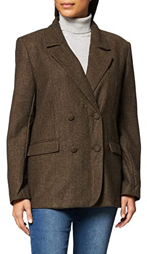 NA-KD Blazer Oversize, marrón Oscuro, 44 para Mujer