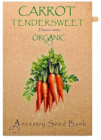 Organic Carrot ❁ Tendersweet ❁ 150 Seeds Heirloom - Non GMO
