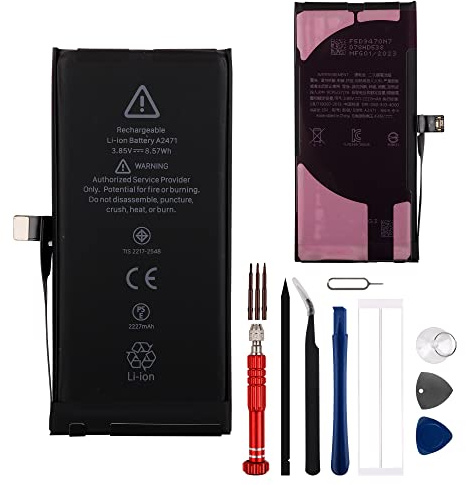 E-yiiviil Batterie de Remplacement A2471 Compatible avec iPhone 12 Mini A2471 avec kit d'outils de réparation
