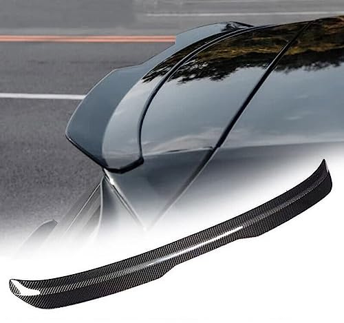 HIPATU Car Rear Roof Spoiler Tail Wing Lip for Vauxhall Corsa D/E 2006-2019, Auto ABS Boot Lid Windshield Rear Spoiler Lip Car Modification Accessories,C/Carbon Fiber